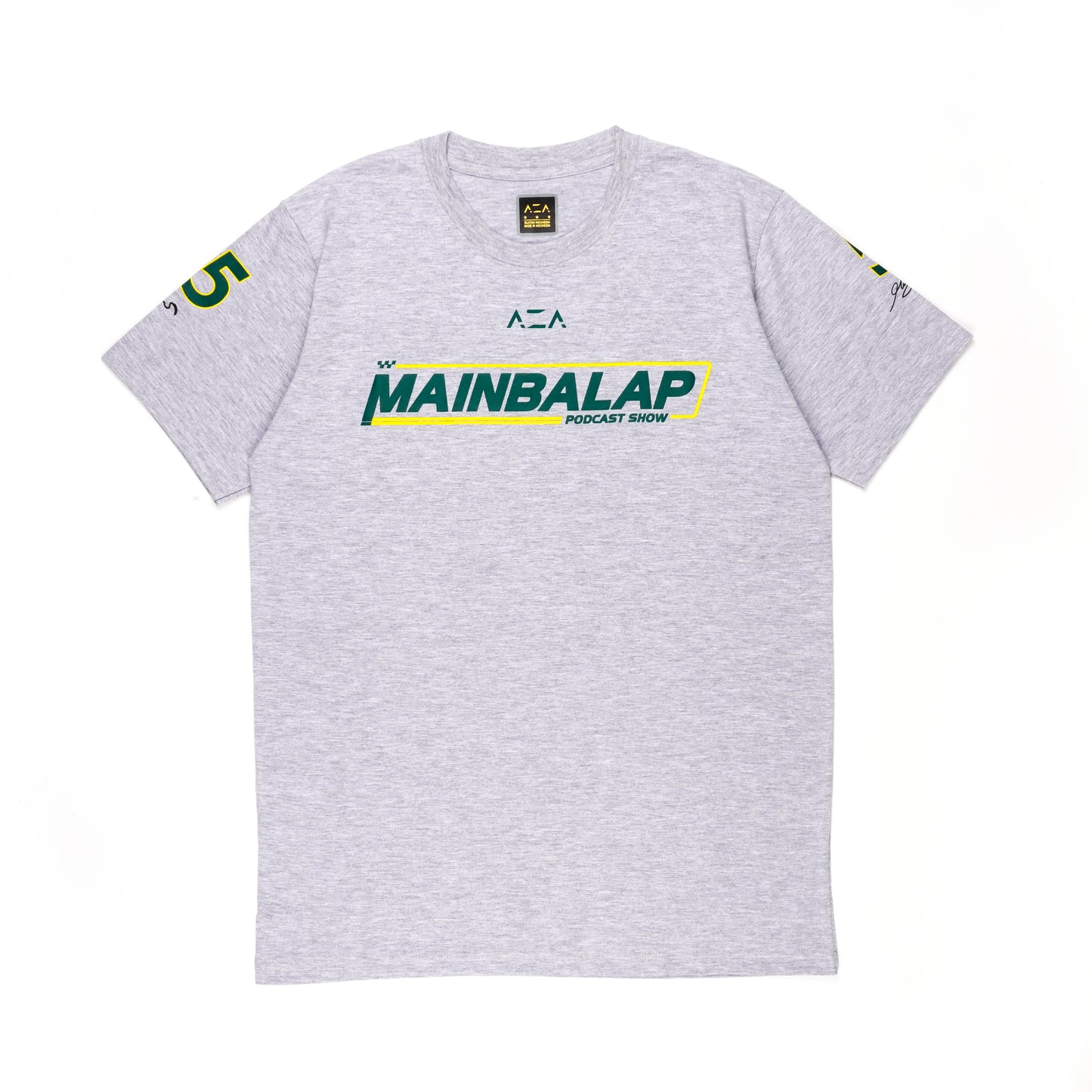 AZA x MAINBALAP Podcast Show T-Shirt - Grey