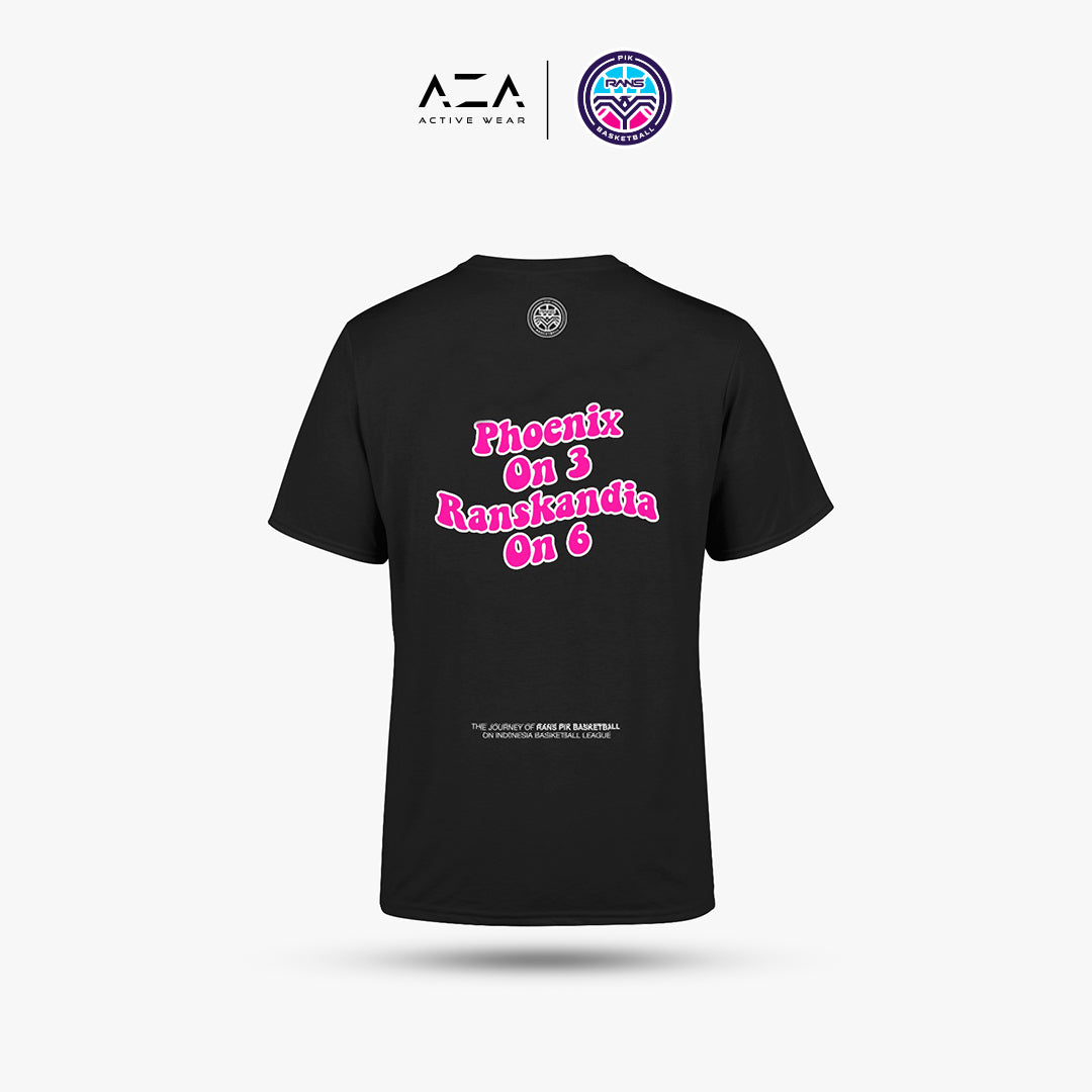 AZA x RANS T-Shirt (Phoenix On 3 Ranskandia On 6) - Black