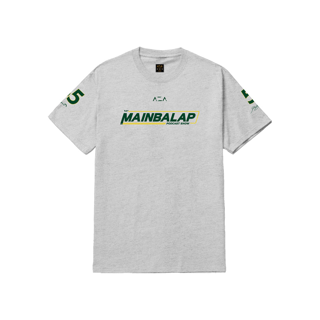 AZA x MAINBALAP Podcast Show T-Shirt - Grey