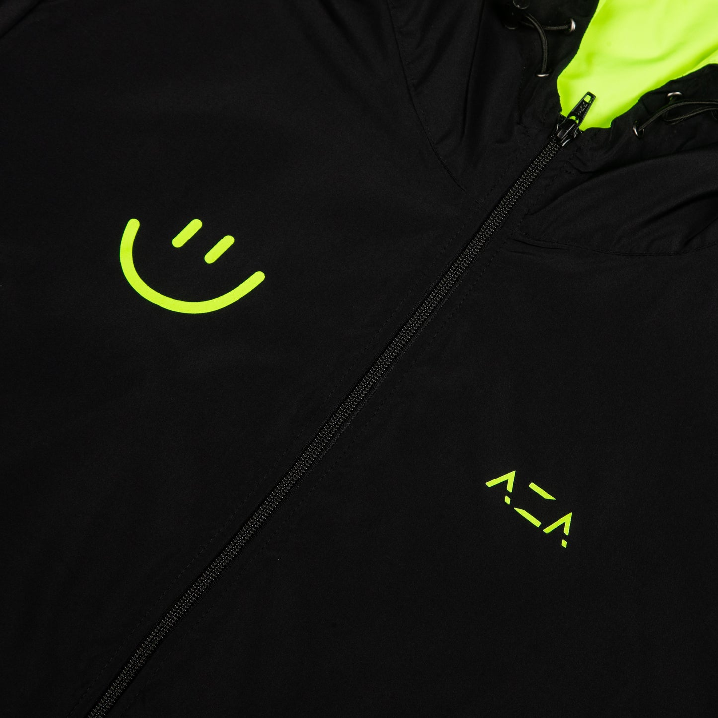 AZA x WDNSDY Windbreaker Jacket - Black Neon
