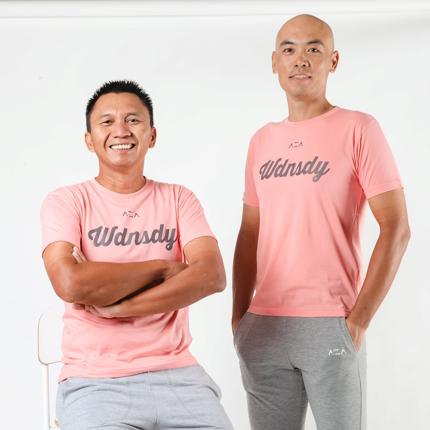 AZA x WDNSDY Logo T-Shirt - Pink