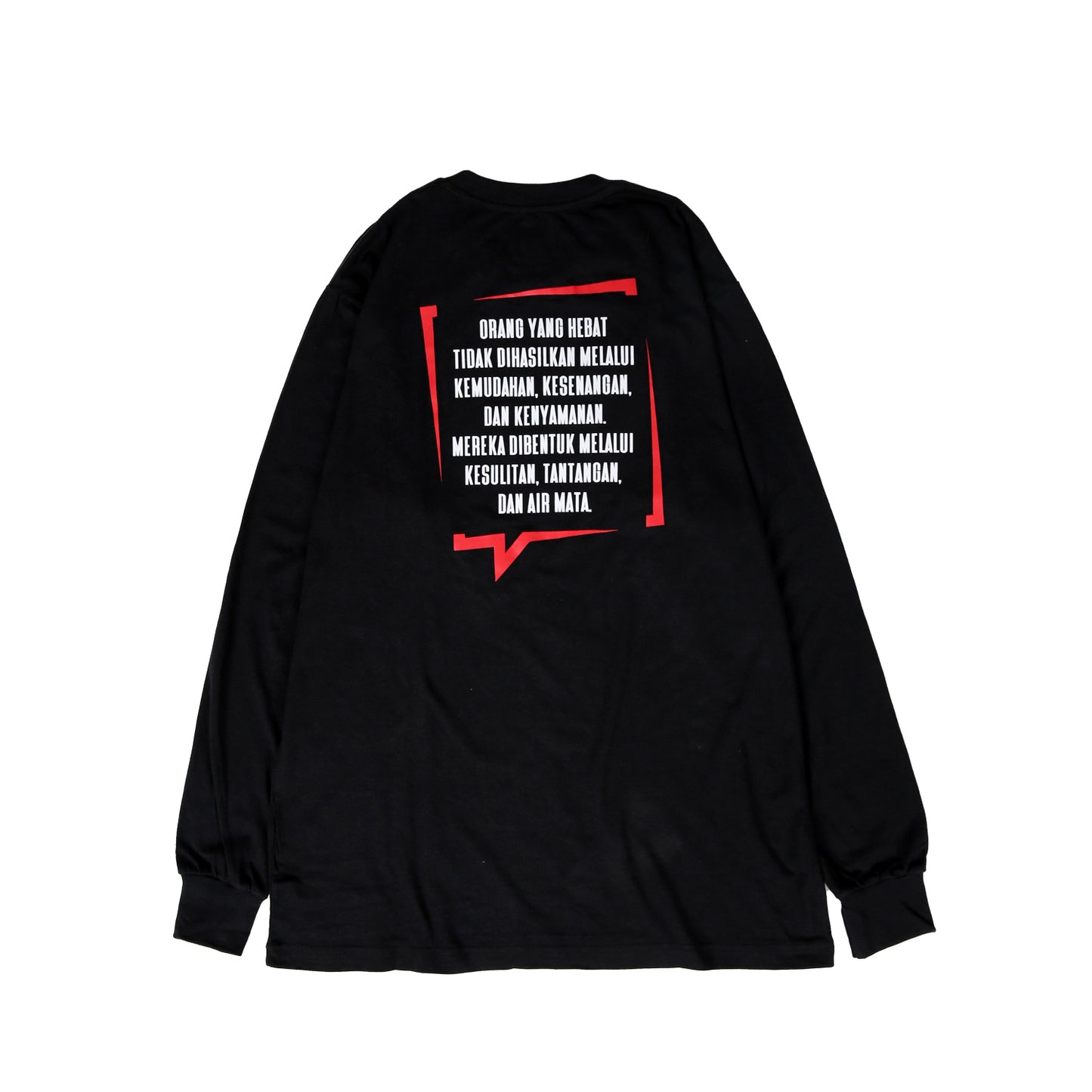 AZA x Disway Back Font Long Sleeve T-Shirt - Black