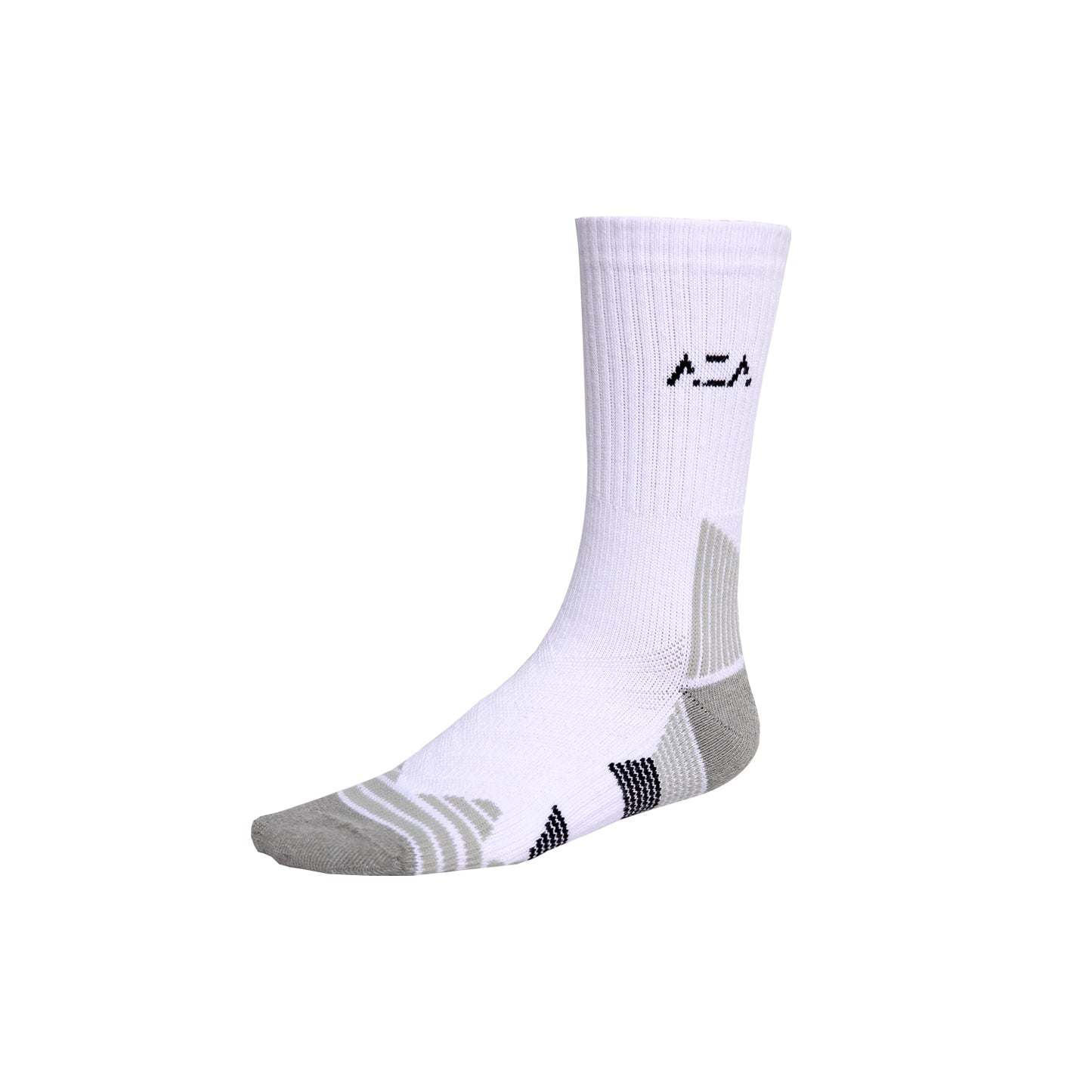AZA Elite Crew Socks - White