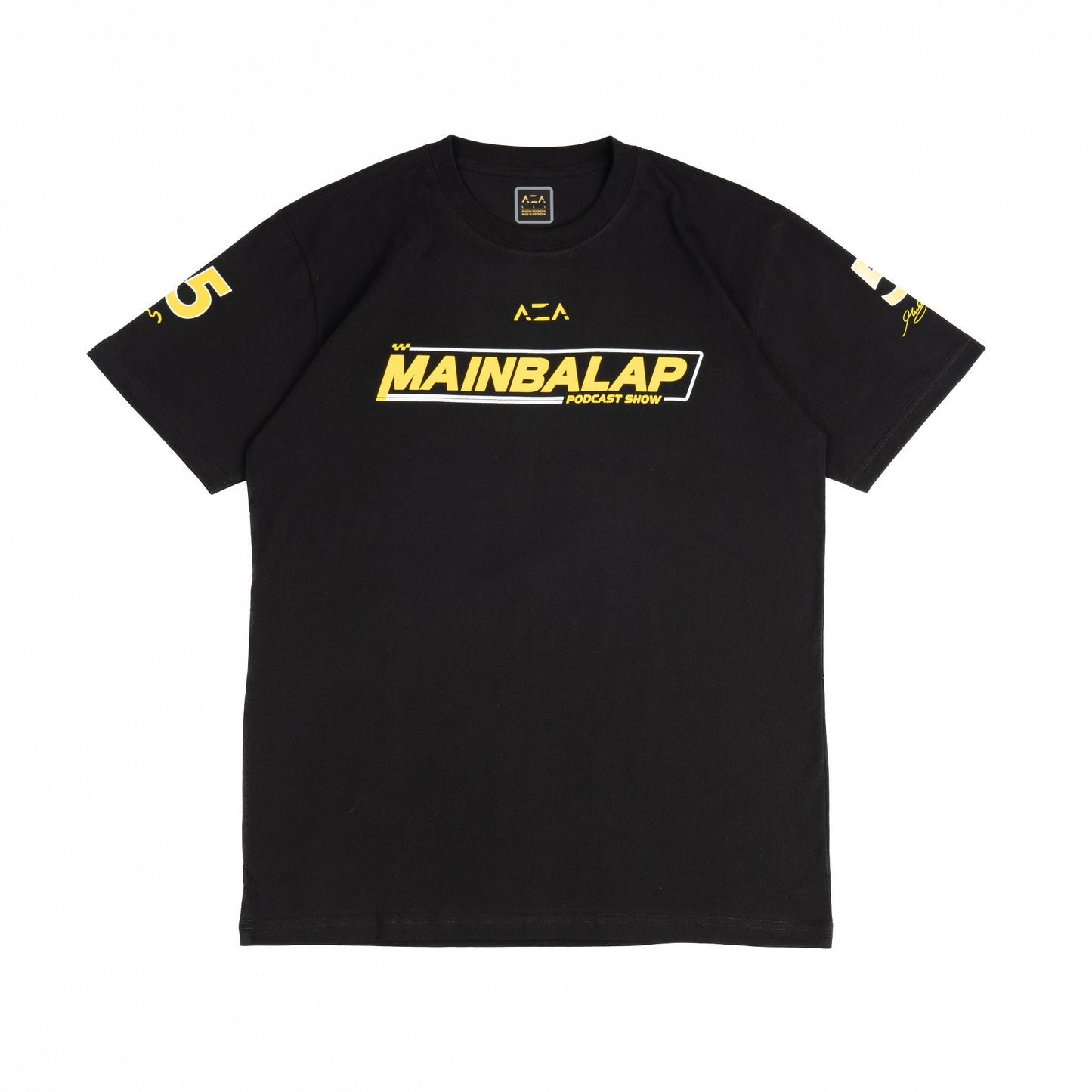 AZA x MAINBALAP Podcast Show T-Shirt - Black