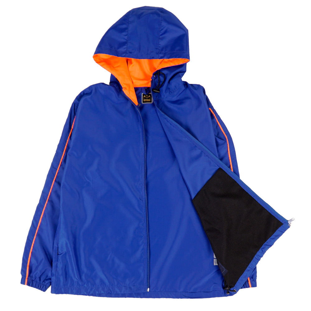 AZA Stripe Line Jacket - Blue / Orange