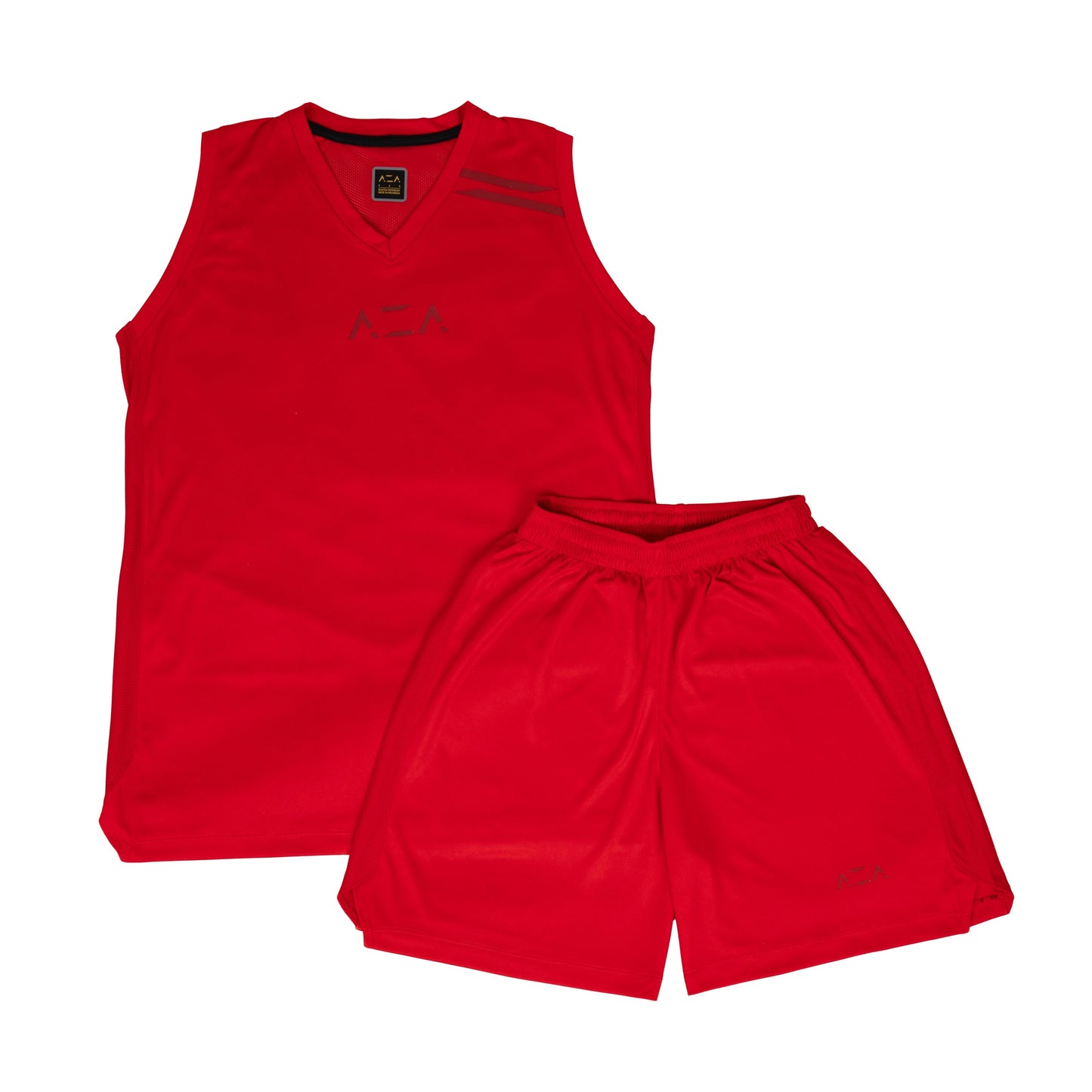 AZA Short Pants Basketball Basic Tone to Tone - Red