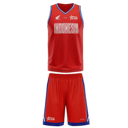 AZA x DBL Camp 24 Series Jersey Basketball All Star Retro - Red / Blue