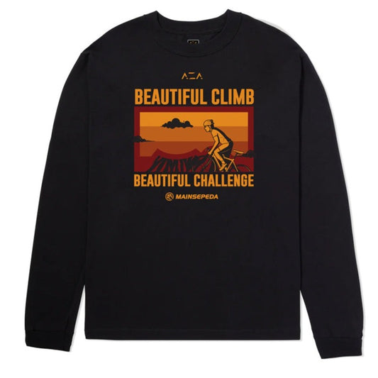 AZA x MAINSEPEDA T-Shirt Beautiful Climb - Black