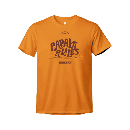 AZA x Mainbalap Papaya Rules T-Shirt  - Orange