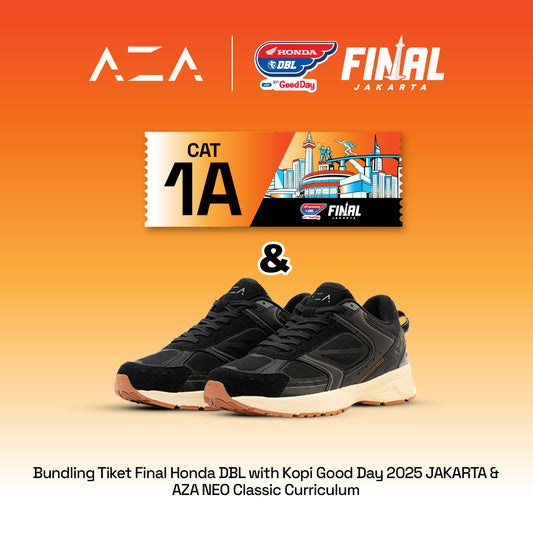 Bundling Tiket Cat 1A Final Honda DBL with Kopi Good Day 2025 Jakarta + Sepatu AZA NEO Classic Curriculum