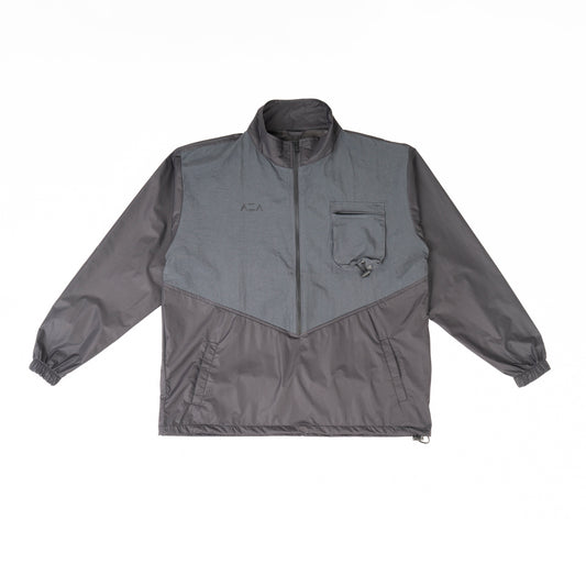 AZA Jacket Halfzipper Side Pocket - Black / Grey