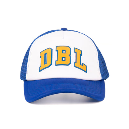 AZA x DBL Trucker Cap Varsity Series - Blue / White