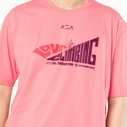 AZA x MAINSEPEDA Love Climbing Bromo KOM T-Shirt - Salem