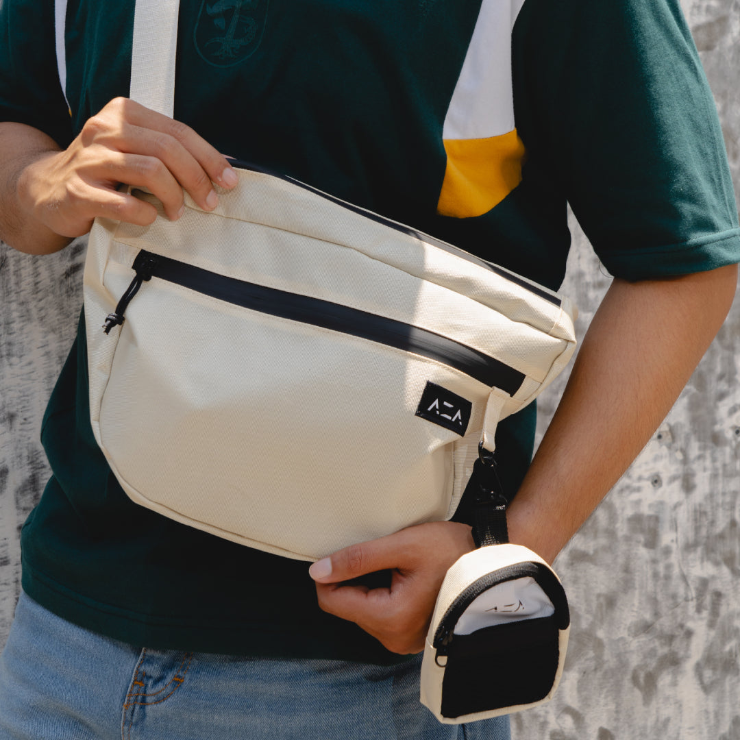 AZA Cresent Essentials Sling Bag - Beige