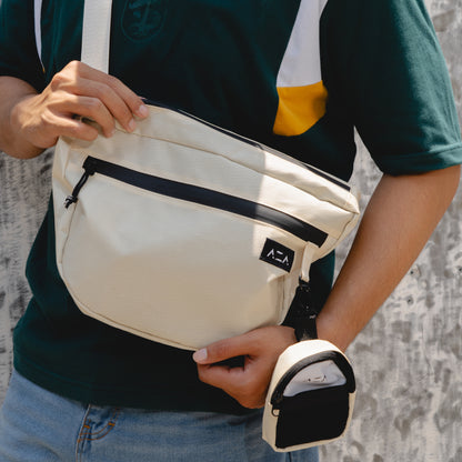 AZA Cresent Essentials Sling Bag - Beige