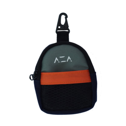 AZA Mini Bag Color Block Coin Purse Keychain