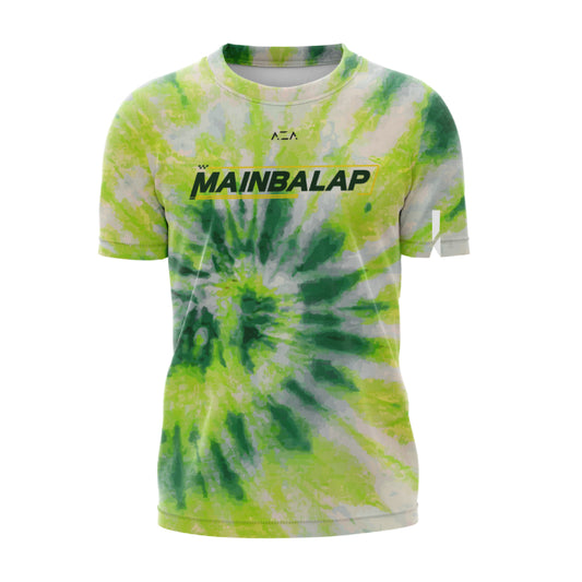 AZA x MAINBALAP Icon Tie Dye Performance Shirt - Green