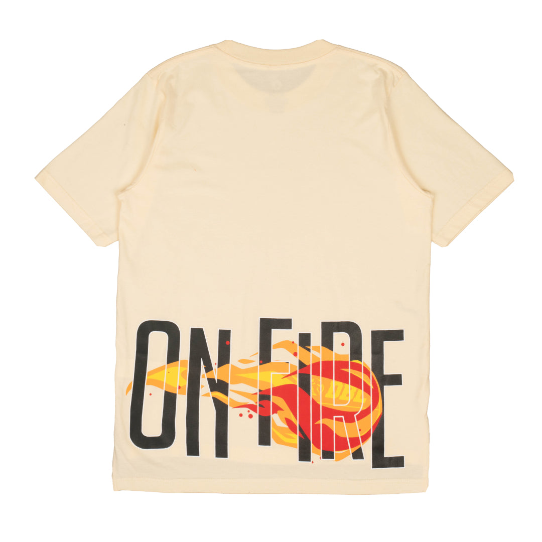 AZA x DBL On Fire Oversize T-Shirt - Latte