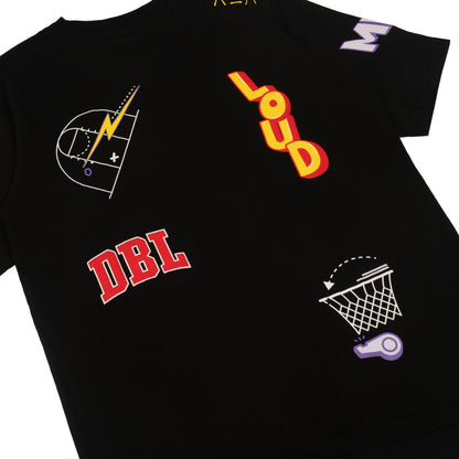 AZA x DBL Let's Get Loud Oversize T-Shirt - Black