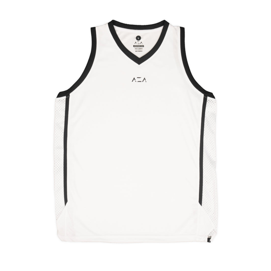 AZA Court Essentials Basketball Jersey - White