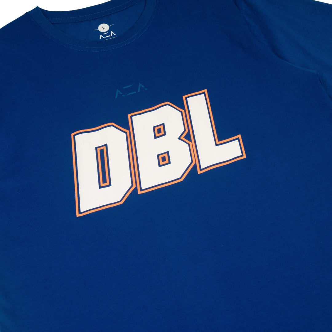 AZA x DBL Blueprint Varsity T-Shirt - Blue