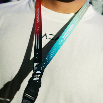 AZA Multi Tone Gradation Lanyard - Blue