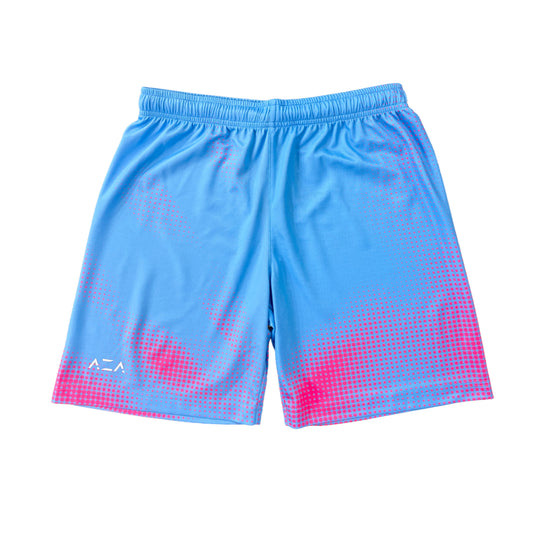AZA Court Halftone Basketball Pants - Light Blue