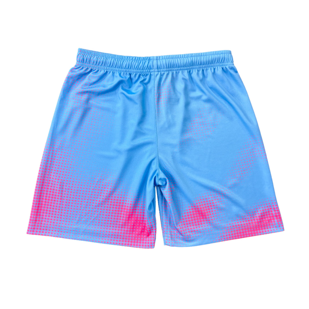 AZA Court Halftone Basketball Pants - Light Blue
