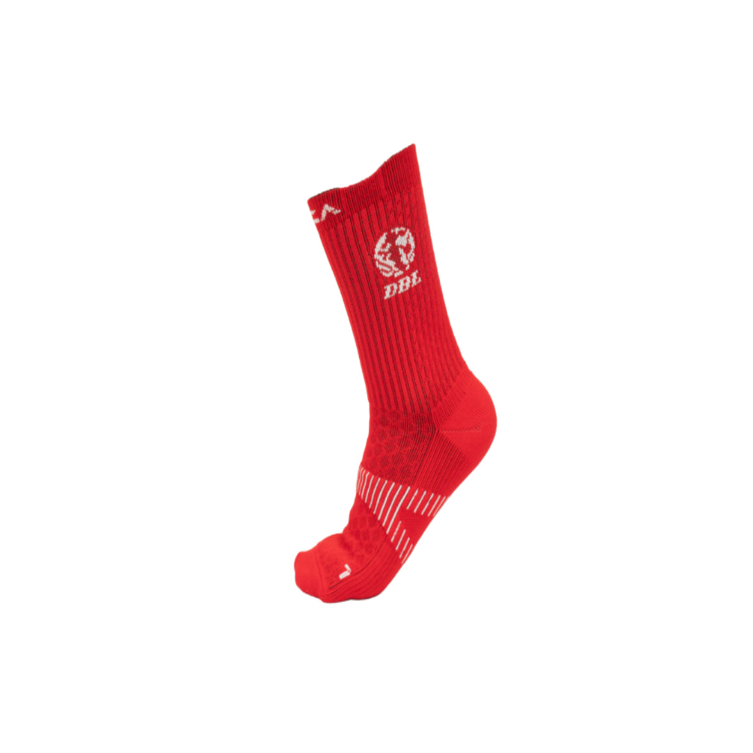 AZA x DBL Player Edition Crew Socks - Black White Red