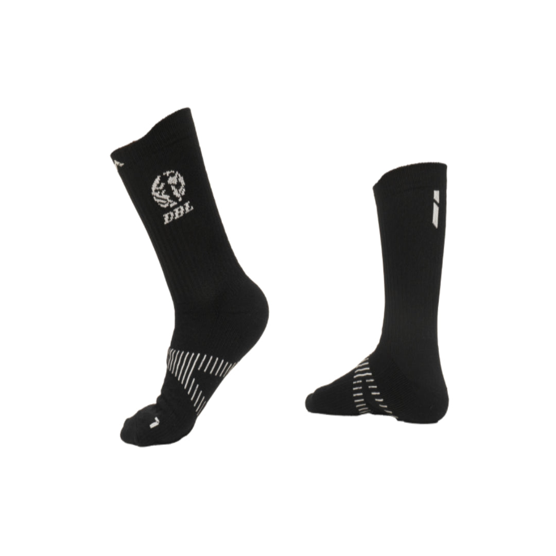 AZA x DBL Player Edition Crew Socks - Black White Red