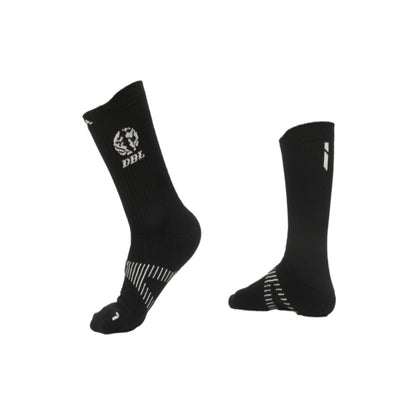 AZA x DBL Player Edition Crew Socks - Black White Red