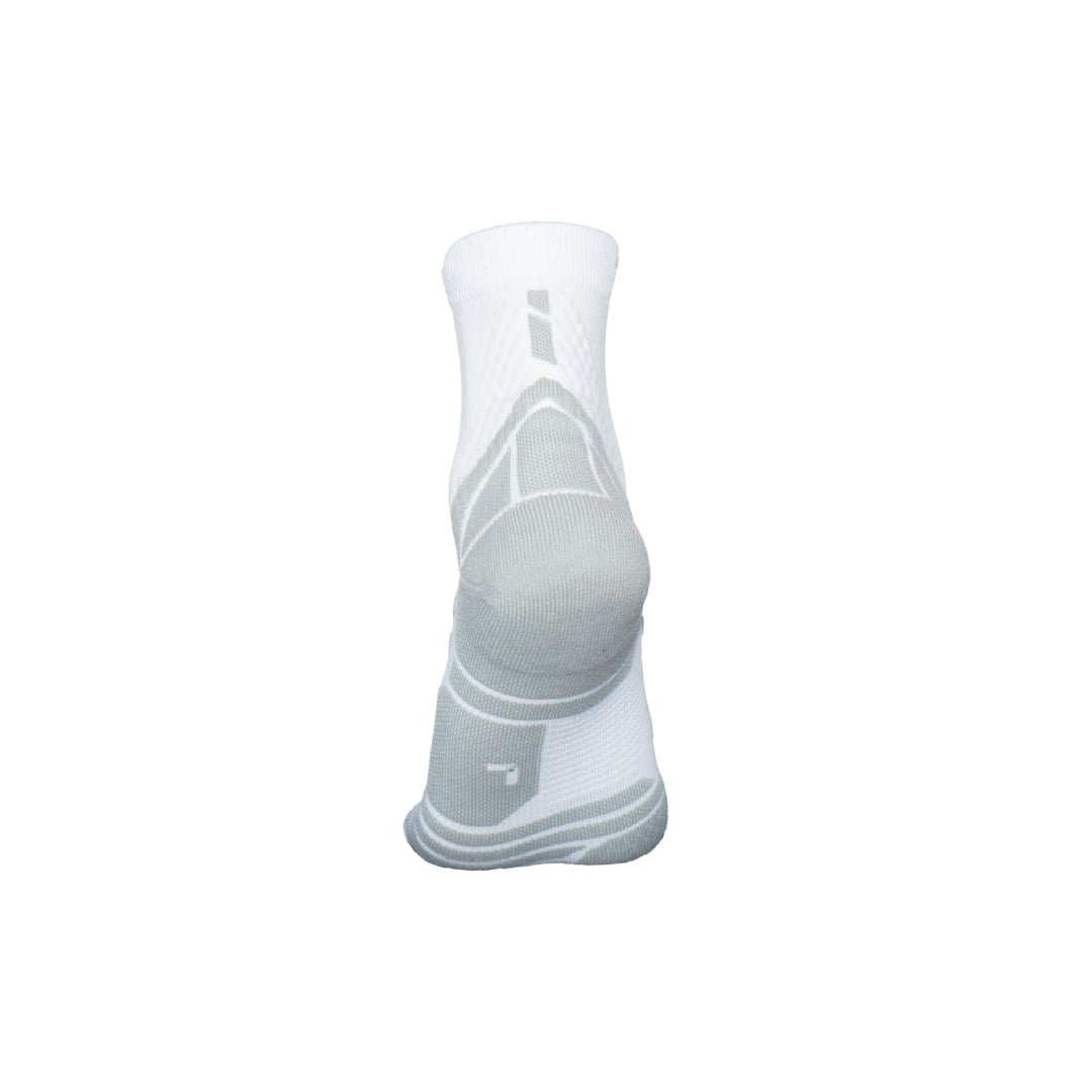 AZA Ignite II Quarter Socks - White Black