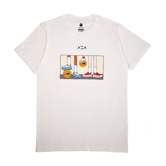 AZA x DBL Play 2.0 Kicks T-Shirt - White