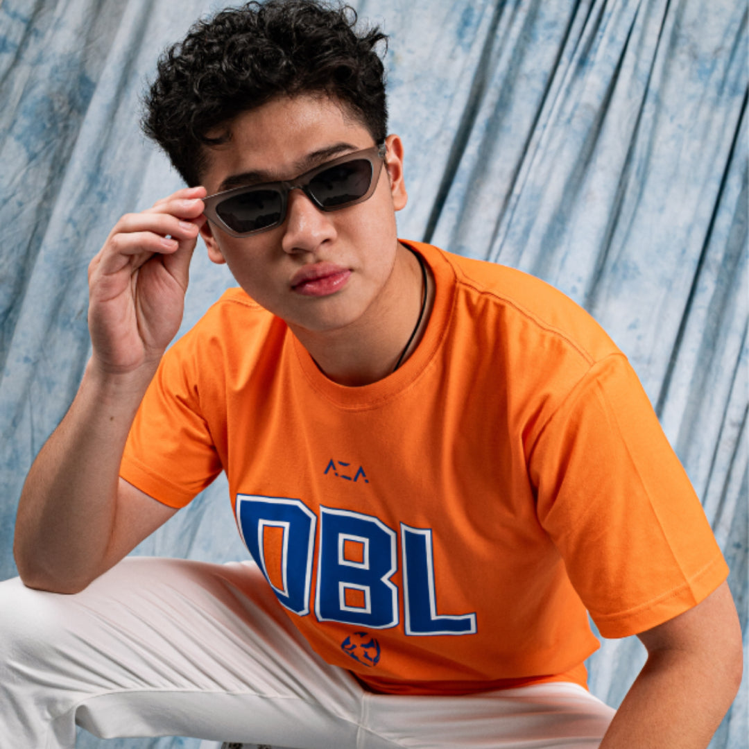 AZA x DBL Identity Varsity T-Shirt - Orange