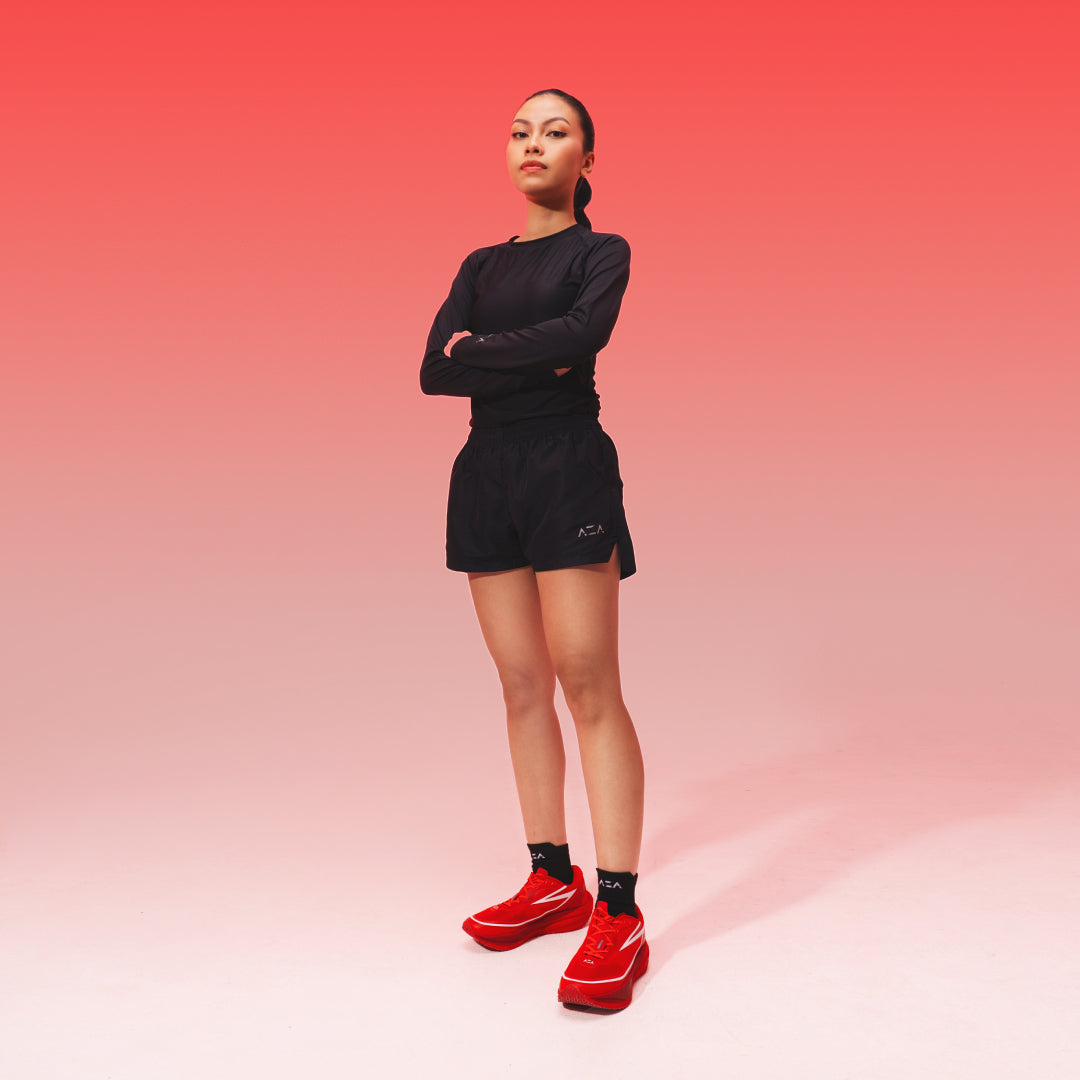 AZA RUN 1 Pygmalion Courage Running Shoes - Red White