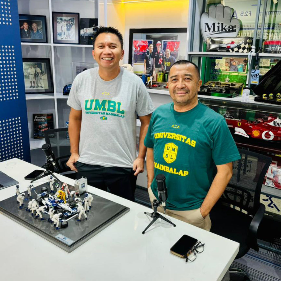 AZA x MAINBALAP UMBL Retro T-Shirt - Grey