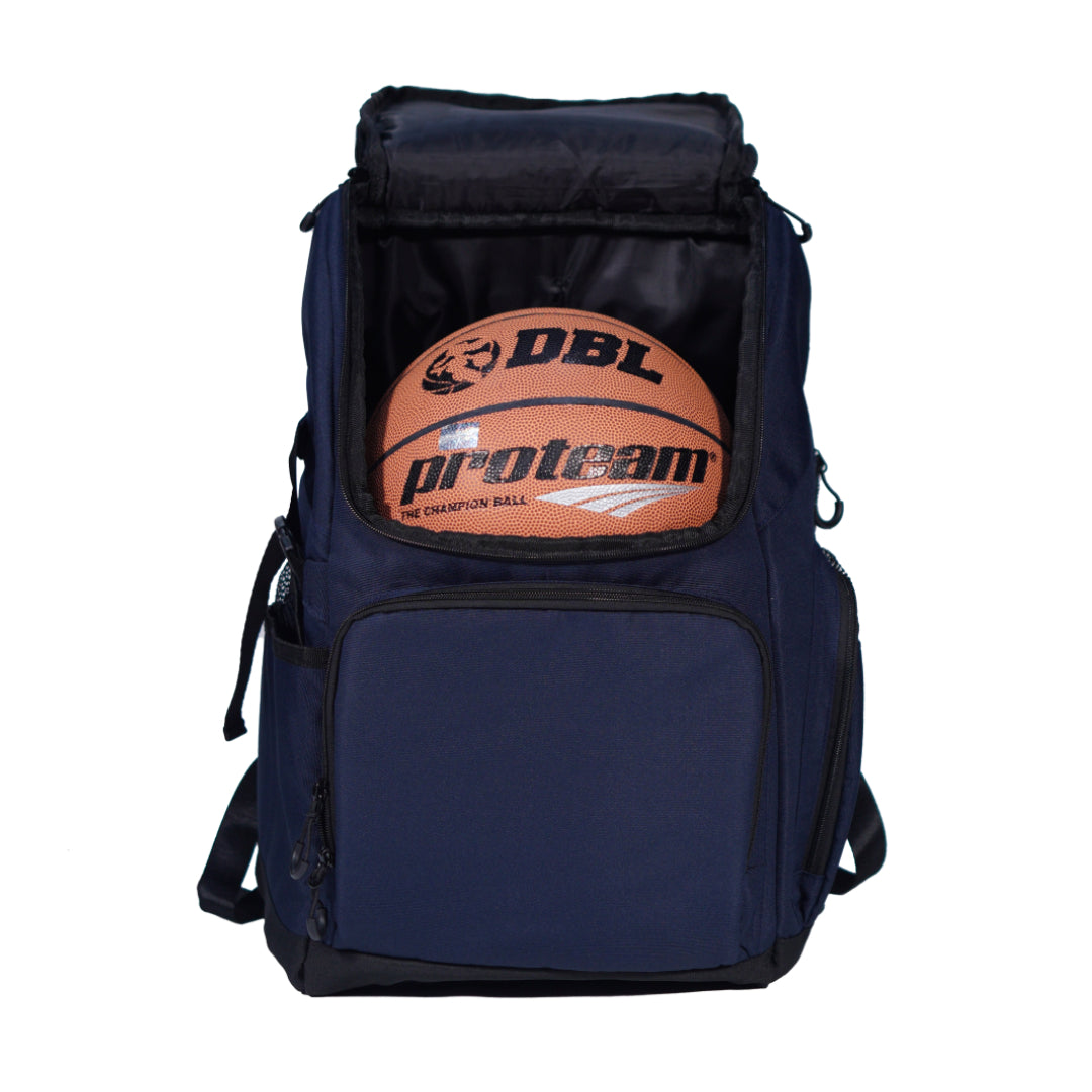 AZA Court Basketball Backpack - Navy