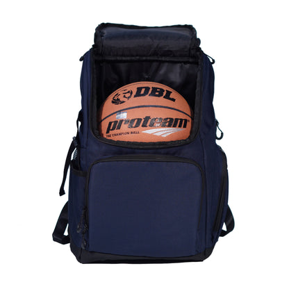AZA Court Basketball Backpack - Navy