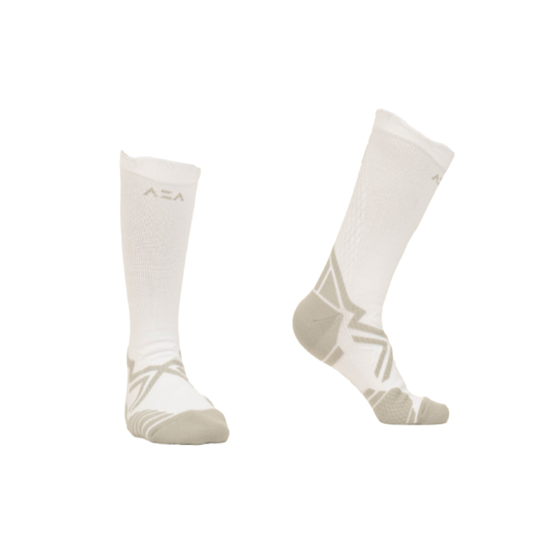 AZA Ignite II Crew Socks - Black White