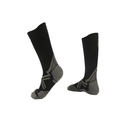 AZA Ignite II Crew Socks - Black White