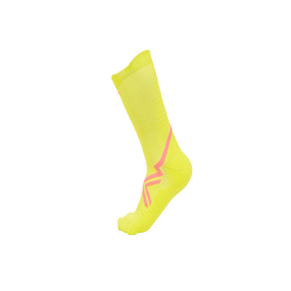 AZA Ignite II Crew Socks - Purple Coral Lime