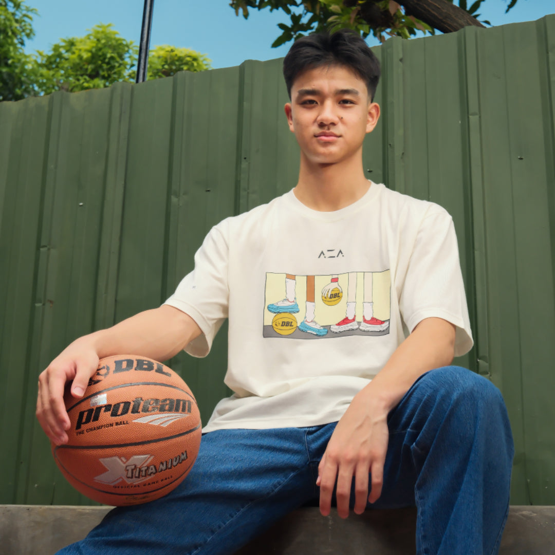 AZA x DBL Play 2.0 Kicks T-Shirt - White