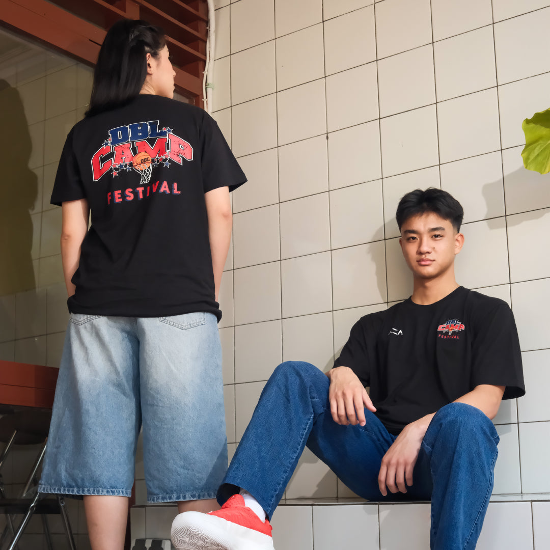 AZA x DBL Camp Edition Retro Hoops T-Shirt - Black