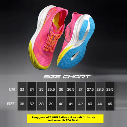 AZA Dash Running Shoes Super Critical Foam - White Lime