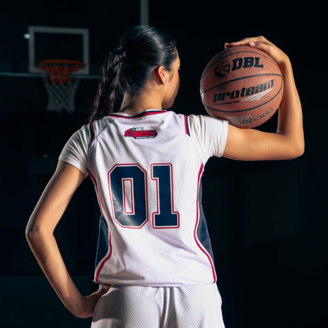 AZA x DBL Dreamers Home Basketball Jersey - White