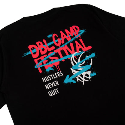 AZA x DBL Camp Edition Electric Oversize T-Shirt - Black