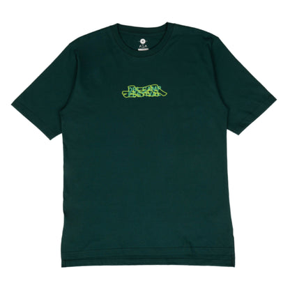 AZA x DBL Camp 25 Series Edition Urban Neon Oversize T-Shirt- Forest Green