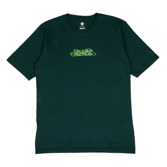 AZA x DBL Camp 25 Series Edition Urban Neon Oversize T-Shirt- Forest Green