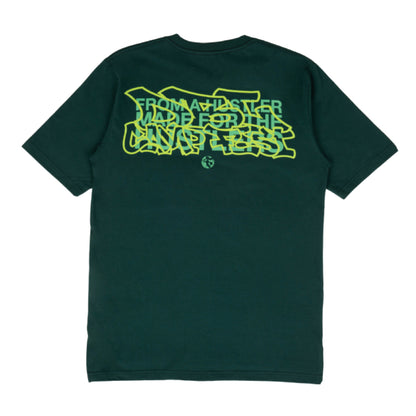 AZA x DBL Camp 25 Series Edition Urban Neon Oversize T-Shirt- Forest Green