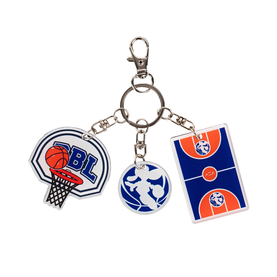 AZA x DBL Acrylic Ring Court Keychain